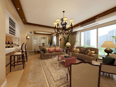 玉蘭花園裝修效果圖_大平層裝修價(jià)格費(fèi)用